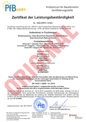 Certifikat Panik DOORS