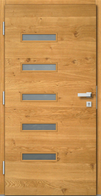 Vhodna vrata les-alu Modern - Pogled od znotraj